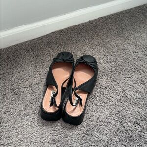 Anthropologie Black Small Heels